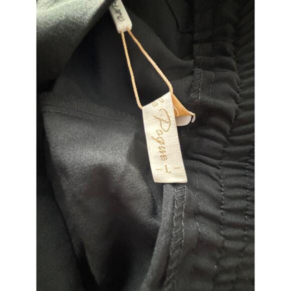 Belle Poque Womens High Waisted Wide Leg Pant Sz L Sailor Front Buttons Corpcore - Picture 8 of 8